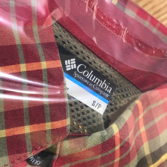 Columbia Men’s Shirt Long Sleeve PHG Cotton S New - Picture 16 of 16